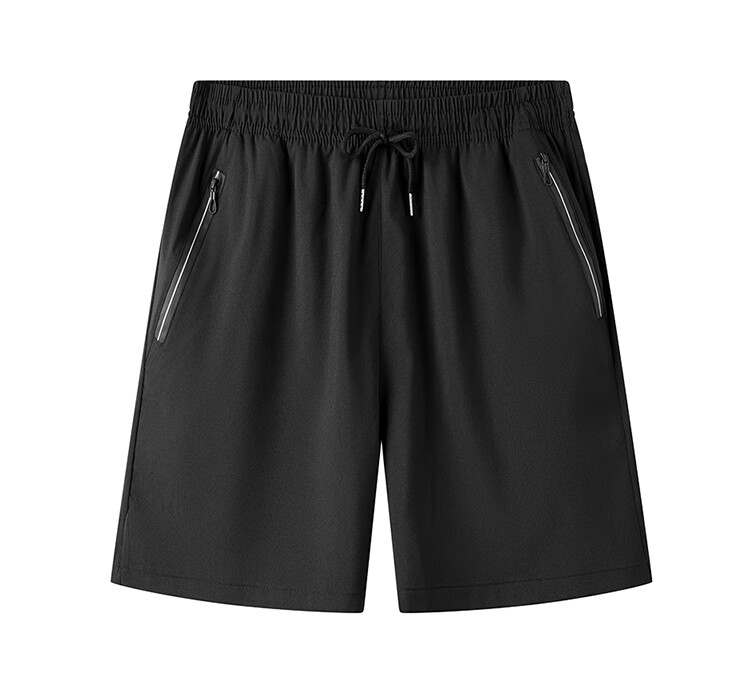 GENIOLAMODE Men's New Ice Silk Thin Breathable Loose Casual Drawstring Versatile Five-Point Shorts 3