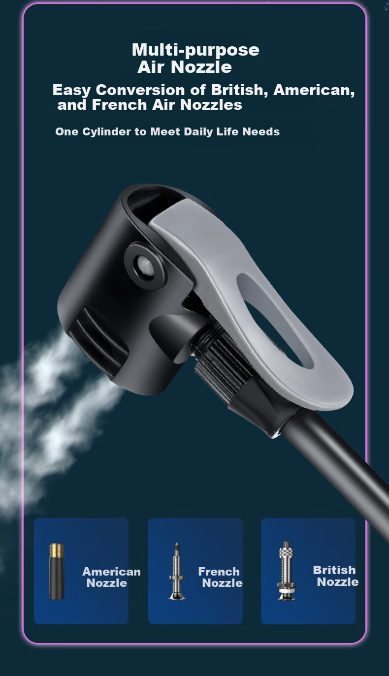 HONOR N Bicycle Pump for Home Use, New High-Pressure Road And Mountain Bike Inflator, Electric Motorcycle Universal Car Pump 8
