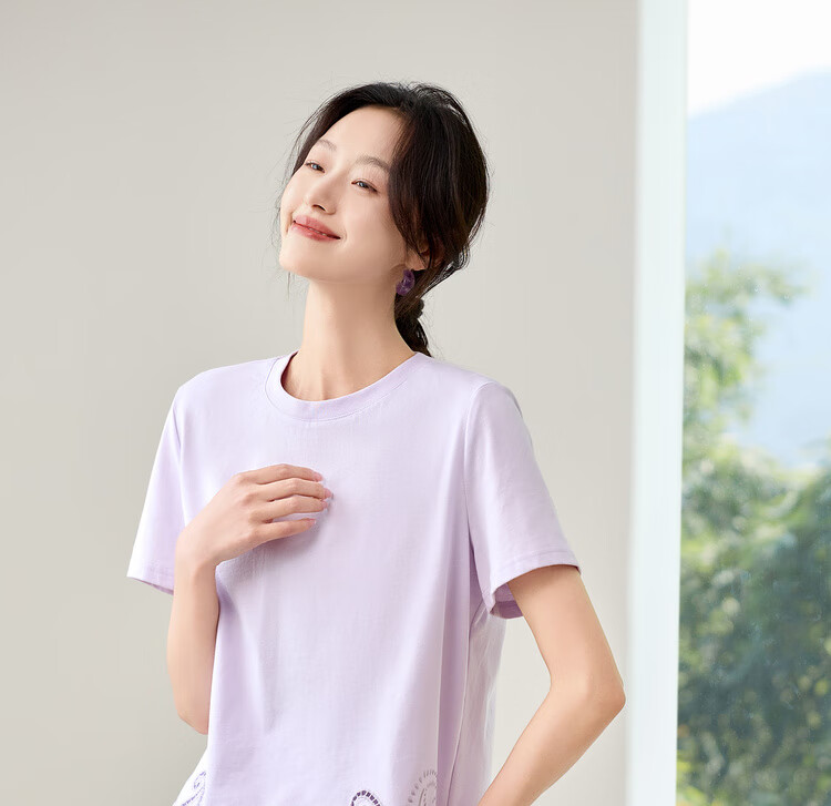 Sentubila Round Neck Hollow Embroidered Short Sleeve T-Shirt Women Summer Elegant Slim Fit Casual Designer Inner Top 25