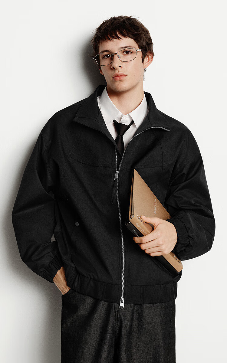Semir Men's Loose Fit Stand Collar Jacket Youth Textured 2025 Autumn Winter Fashion Simple Top 109725108114 2