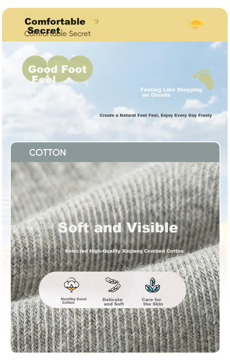 Ziyouxi Children's Socks, Boys' Breathable And Odor-Resistant Thin Socks, All-Season Mid-Calf Cotton Socks, Student Socks for Older Children, Short Socks, 10 Pairs Per Pack 3