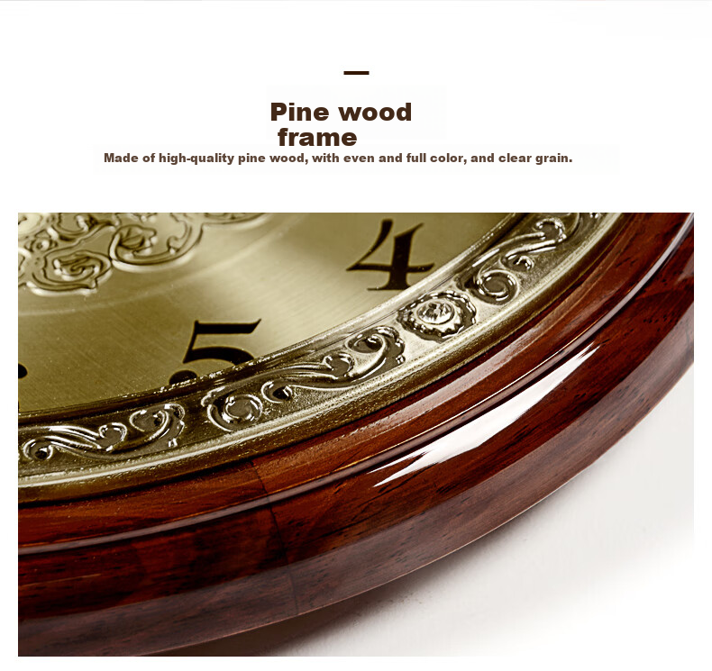 Hense Creative Living Room Wall Clock, Modern Minimalist Timepiece, Wall-Mounted Quartz Clock, HW22 Small Size 32cm 2