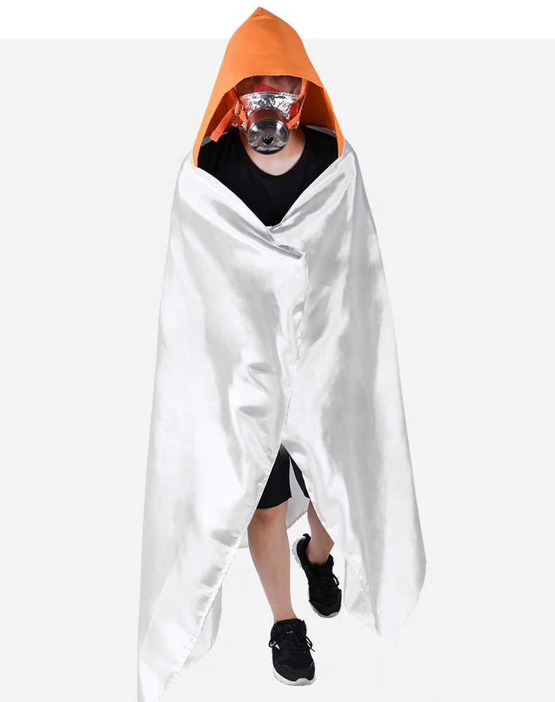 ZHONG JIA WO AN Fireproof Cloak Household Fire Escape Fire Blanket Kitchen High-Temperature Resistant Silicone Fire Extinguishing Blanket Emergency Escape Equipment 31