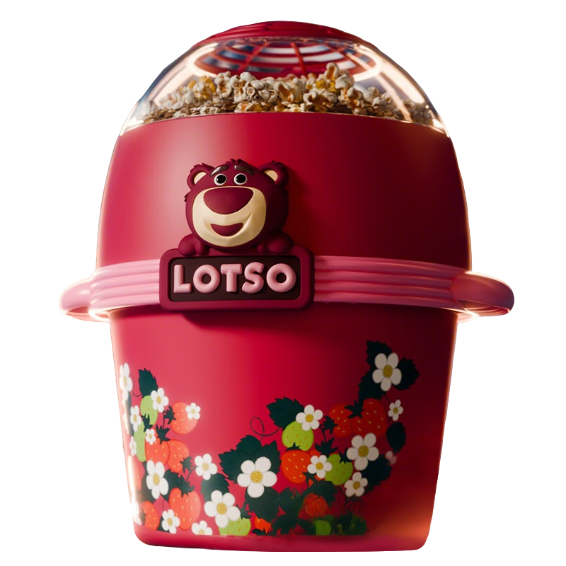Disney Strawberry Bear Popcorn Machine Toy Elsa for Children Aged 7-14, Birthday Gift for Girls And Boys Aged 6-10 And 12