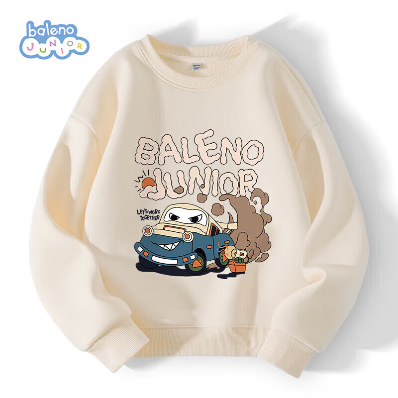 Baleno Boys' Sweatshirt, Spring And Autumn 2025 Style, Trendy And Cool Casual Round Neck Top for Boys, Children's Autumn Clothing, Sports Sweatshirt