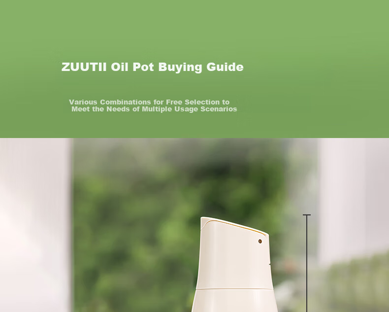 Zuutii Oil Bottle Kitchen Automatic Opening And Closing Glass Jar Seasoning Leak-Proof Gravity Vinegar Soy Sauce Bottle Mini 170ml 4