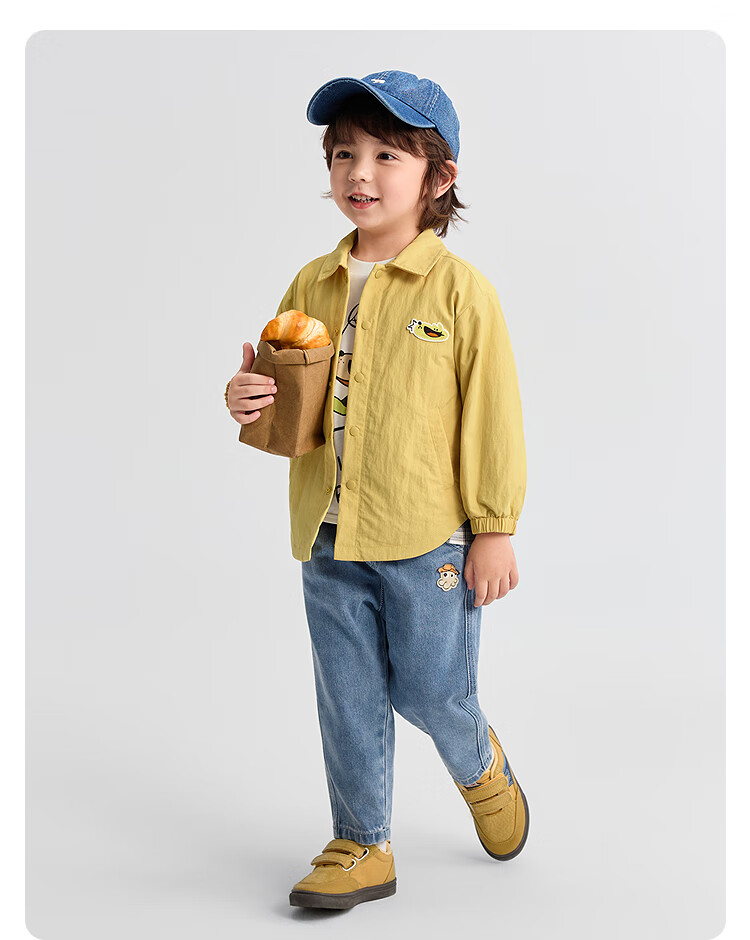 BALABALA Children's Clothing, Baby Outerwear, Boys And Girls Clothes, New Autumn Thin Shirt, Cute Casual Style, 208325105209 8