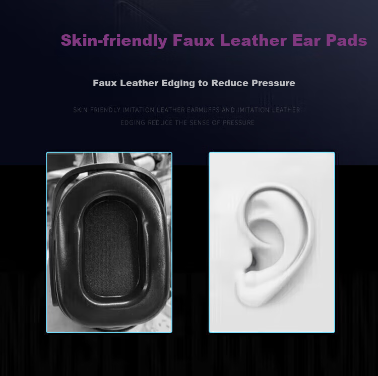 SHENGLI Noise Reduction Earmuffs NRR 26dB Industrial Anti-Noise Sleep Study Ear Protection Earmuffs for Noise Reduction And Sound Absorption in Factories Shooting Headphones A20LEM 7