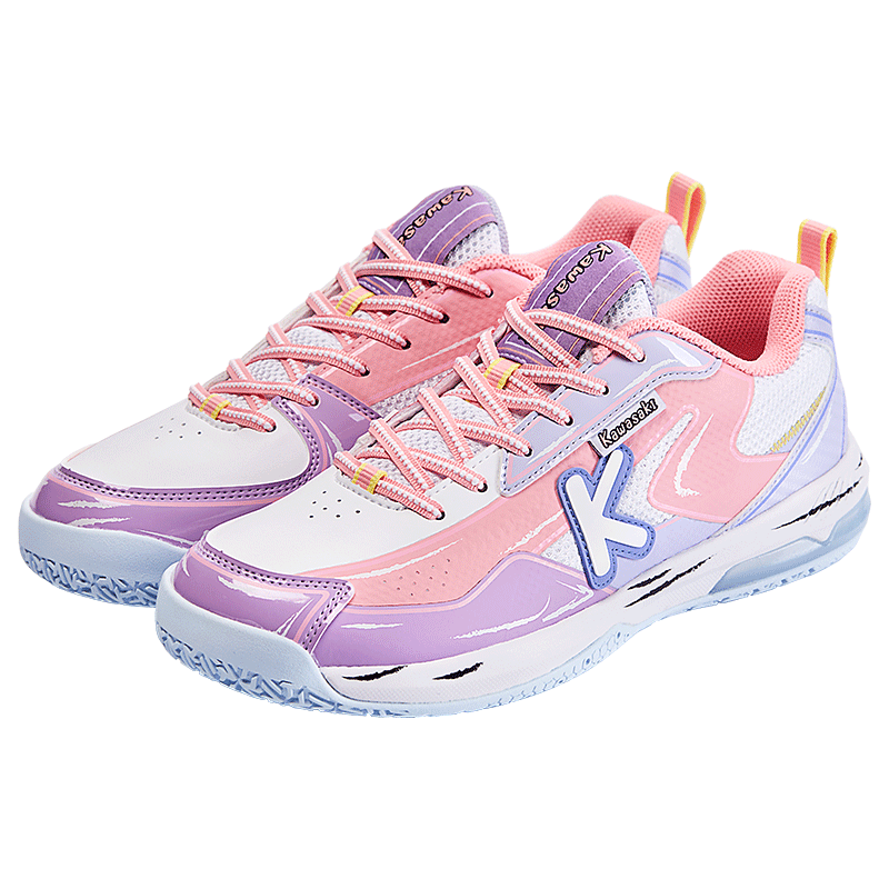 KAWASAKI Badminton Shoes SpongeBob SquarePants Collaboration Edition Sports Shoes for Men And Women C32026 Pink-Paidaxing Size 43