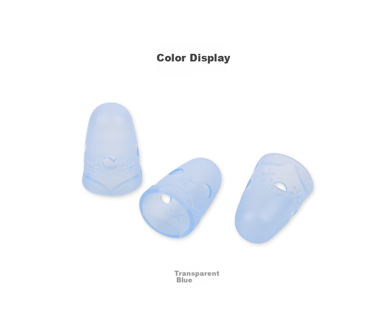 KOKUYO Imported Cash Counting Finger Covers for Students, Office, Finance, Page-Turning Cap Finger Covers, Medium Size 14.5*25mm, 3 Pieces, Blue, MEKU-26TB 6