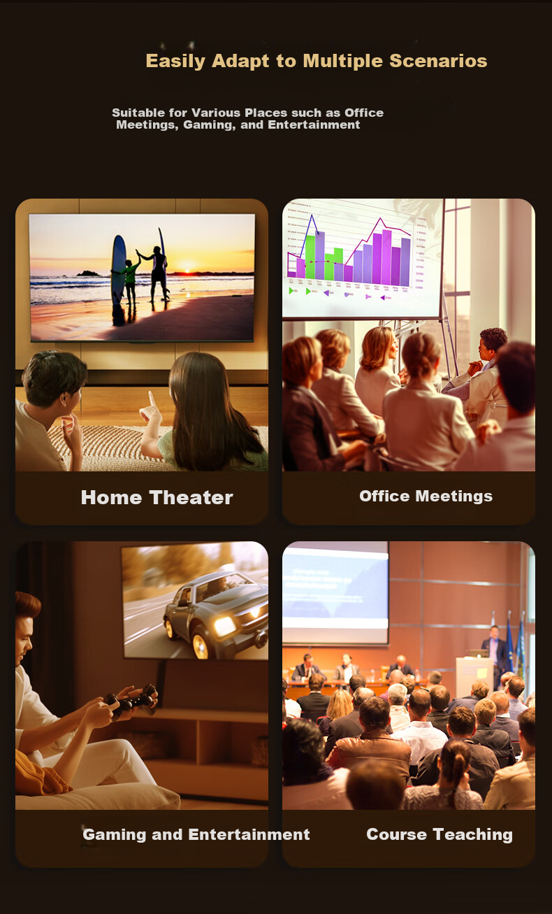 BIAZE HDMI 2.1 Splitter, One to Four 8K 60Hz, Video Splitter for Laptop, TV Box to Connect TV, Monitor, Projector Screen Mirroring Display 11