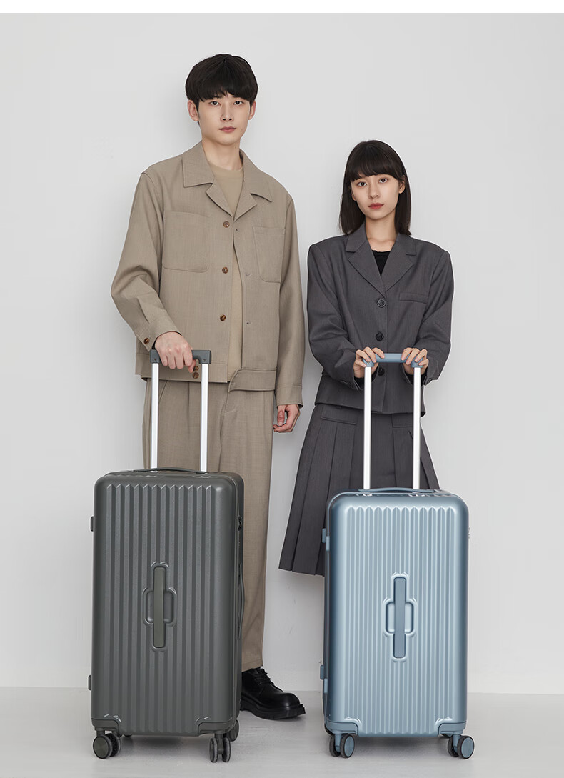 KALA·Y Luggage, 28-Inch Large Capacity Cube Suitcase, Trolley Case for Men And Women, Travel Suitcase for College Students, Dormitory Lockable Suitcase 17