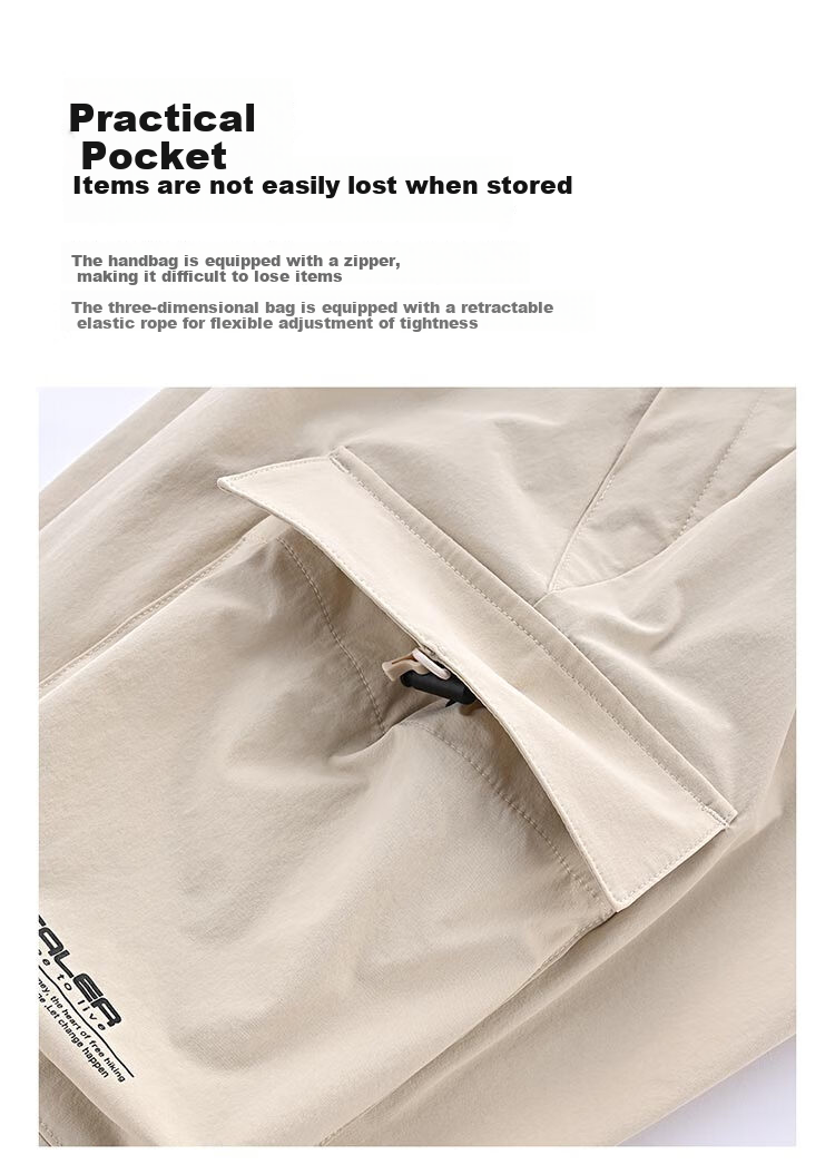 SCALER Quick-Dry Pants for Men And Women, Outdoor Hiking Trousers, Stretchy Casual Sports Cargo Climbing Pants F3516D01 5