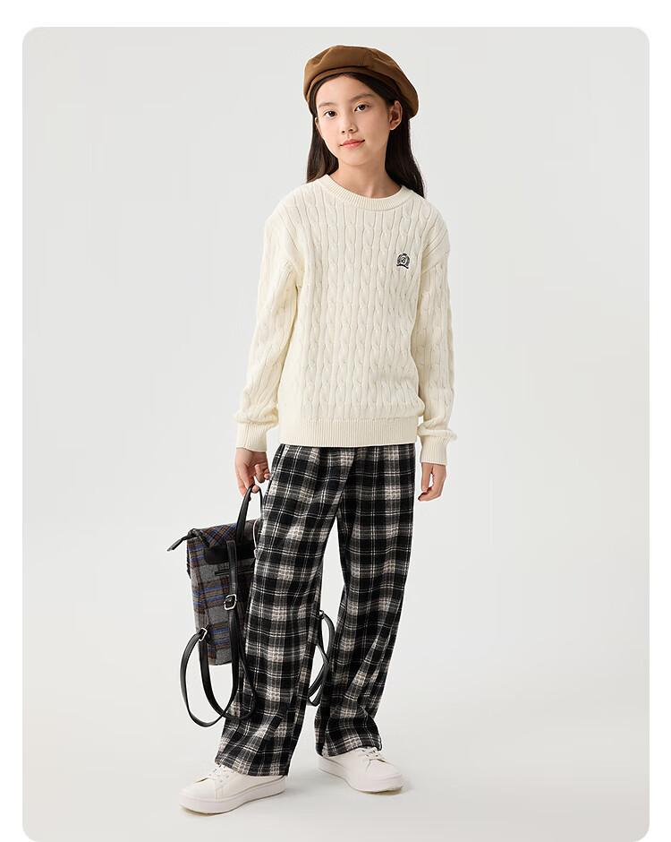 BALABALA Children's Clothing, Boys And Girls Winter Sweater, Round Neck Knit Sweater, Comfortable And Trendy, 208425103203 7