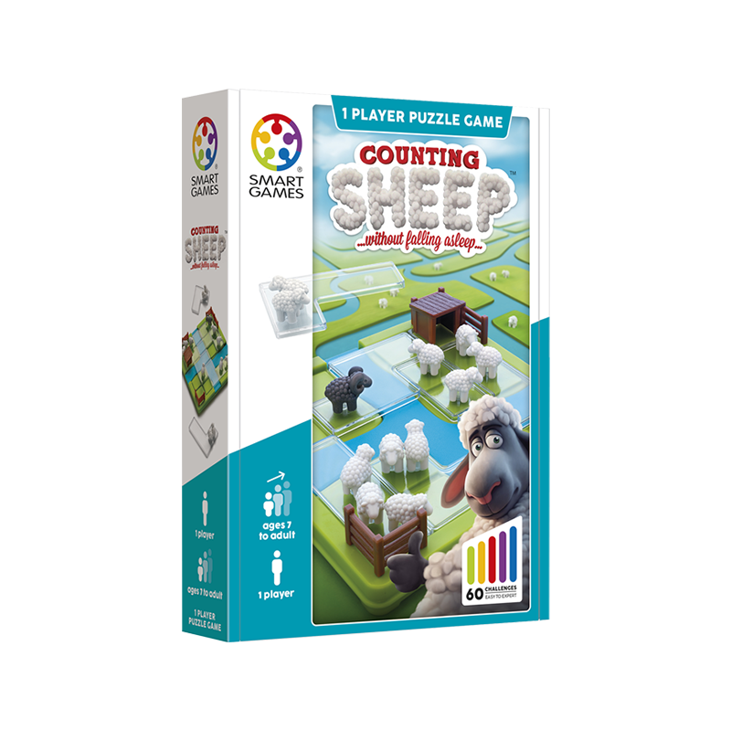 SMART GAMES Sheep Counting Battle, Children's Educational Toy, Creative Board Game, Puzzle, Parent-Child Math Teaching Aid, Gift, for Ages 7+