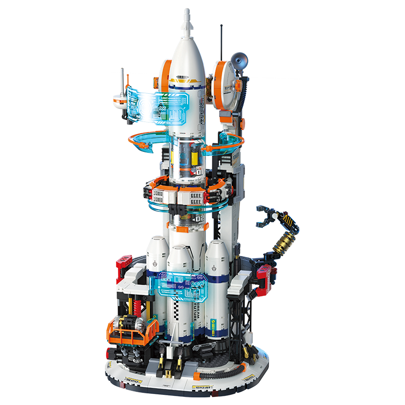 Feimi (Femibox) Children's Building Blocks Compatible with Lego Toys, Birthday Gift, Exploration Pro - Big Rocket S43010