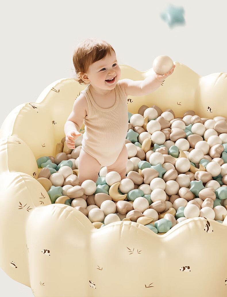 BG-BABYGO Ocean Ball Baby Toy, Chewable Boba Ball, Indoor Children's Game, Colorful Balls, Star Upgrade, 50 Pieces 7