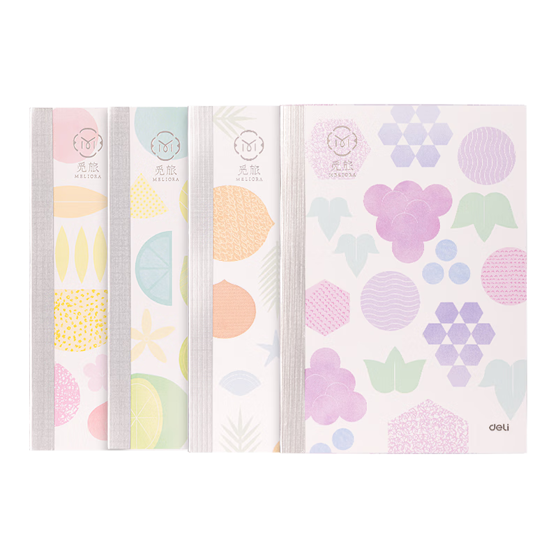Deli Scented Notebook, Student Soft Copybook, A5 Size, 40 Sheets, Wirebound, WA540-Q Mitravel Series, Random Style