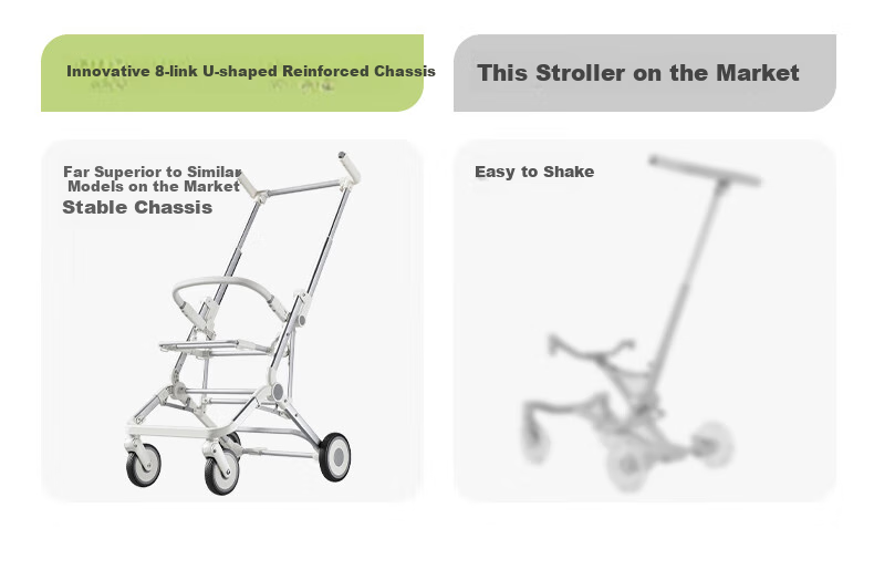 Dodoto Stroller for Boys And Girls, Lightweight, Can Sit Or Lie Down, Airplane-Friendly, Baby Walking Aid M9 Gold Black 12