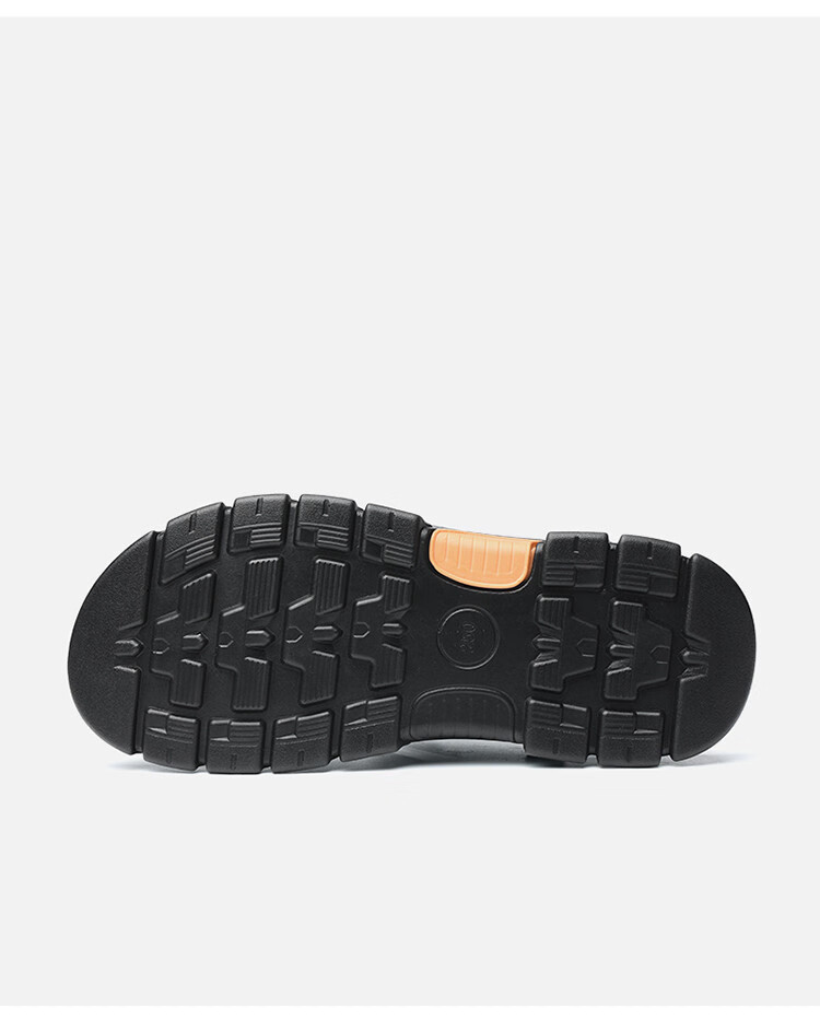 PLAYBOY Men's Sandals, Summer Casual Beach Shoes for Middle-Aged And Elderly Men, Leather Sandals for Dads, Black, Size 38 7