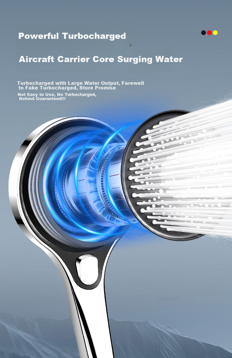 JROR [Germany] High-Pressure Shower Head Set of Three, Bathroom Shower Head And Shower System HL-005 14