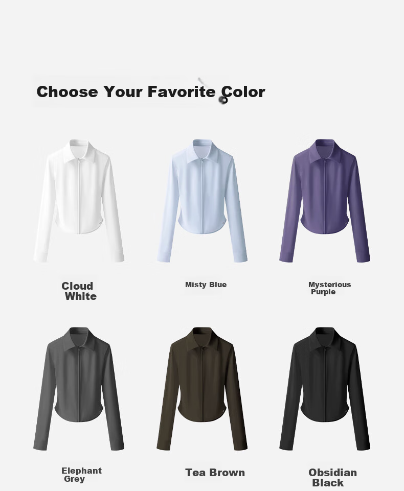 KAZUKOIN Slim Sun Protection Shirt for Women, Spring And Summer UV-Resistant Outdoor Sports Ice Silk Sun Protection Clothing 15