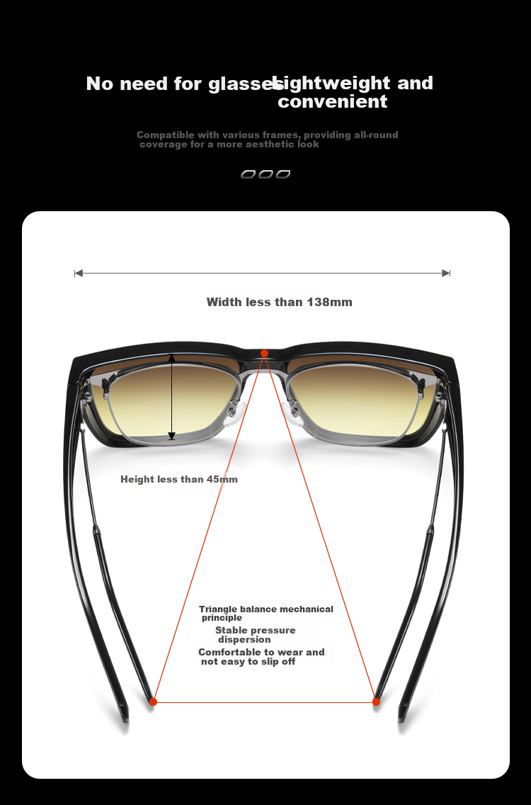 Bertha Anti-Glare Night Vision Goggles for Driving at Night, Anti-Glare Polarized Myopia Glasses for Drivers 18