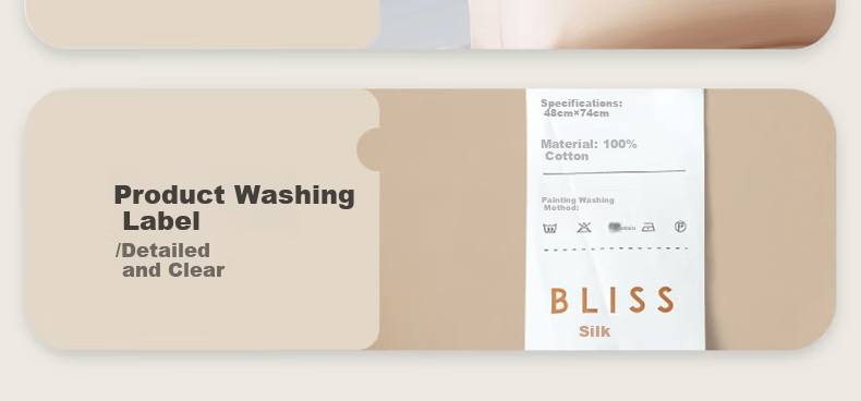 Bailisi Pillowcase, 60S Pure Cotton 100% Long-Staple Cotton Pillowcase, Class A Bedding, Satin Breathable Home Double Pillowcase 20