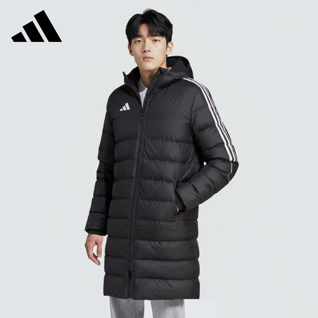 Adidas Men's Football Series TIRO23L LNGDWN Long down Jacket HS7238 Black 2XL 2