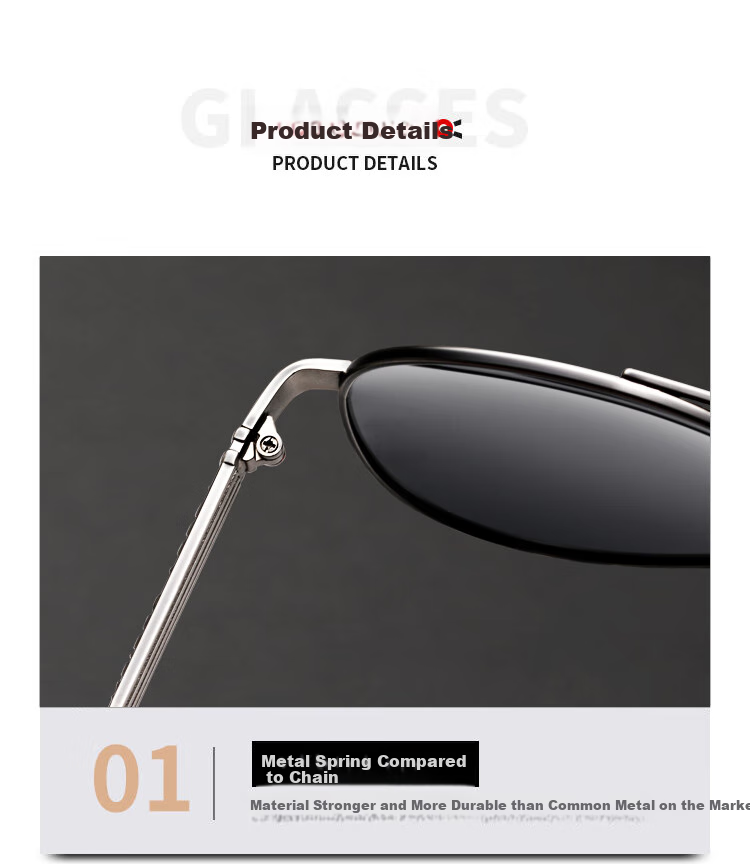 GOGOSOON New Pilot Sunglasses for Men, Driving-Specific Glasses, Photochromic Polarized Driving Sunglasses, Light-Sensitive Day And Night Fishing Sunglasses 10