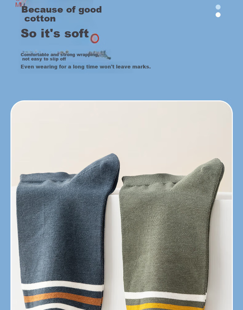 Mian Xiaonian Men's Short Cotton Socks Spring Summer [100% Pure Cotton 10A Antibacterial Deodorant] Double Ribbed Sports Style 10 Pairs Pack 8