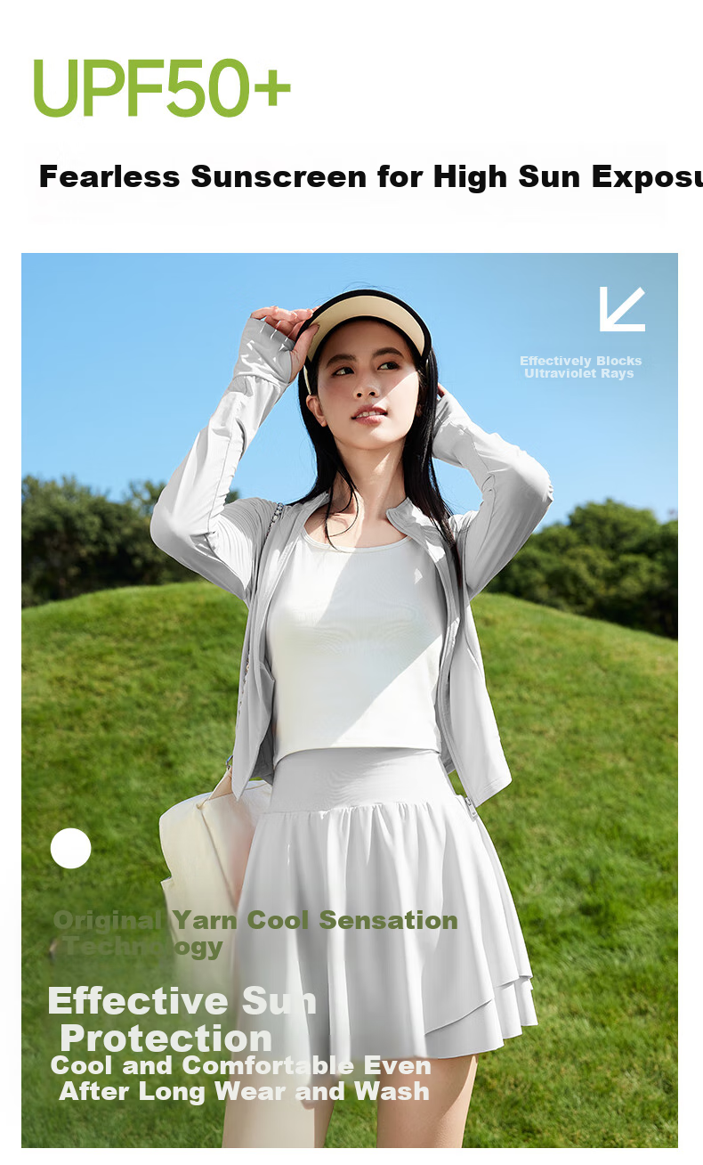 Warrior Upf100+ Stand-Collar Slim-Fit Sun Protection Jacket for Women, Summer 2026, Waist-Cinching Slimming Cool Comfortable Outerwear Top 3