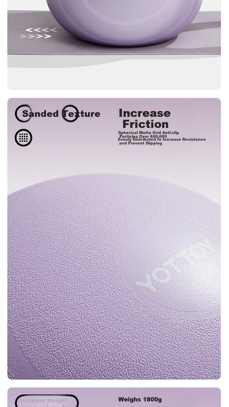 Yottoy Thickened Anti-Burst Non-Slip Professional Fitness Ball for Yoga, Pregnancy, Labor Assistance, Elastic Training Swiss Ball 8