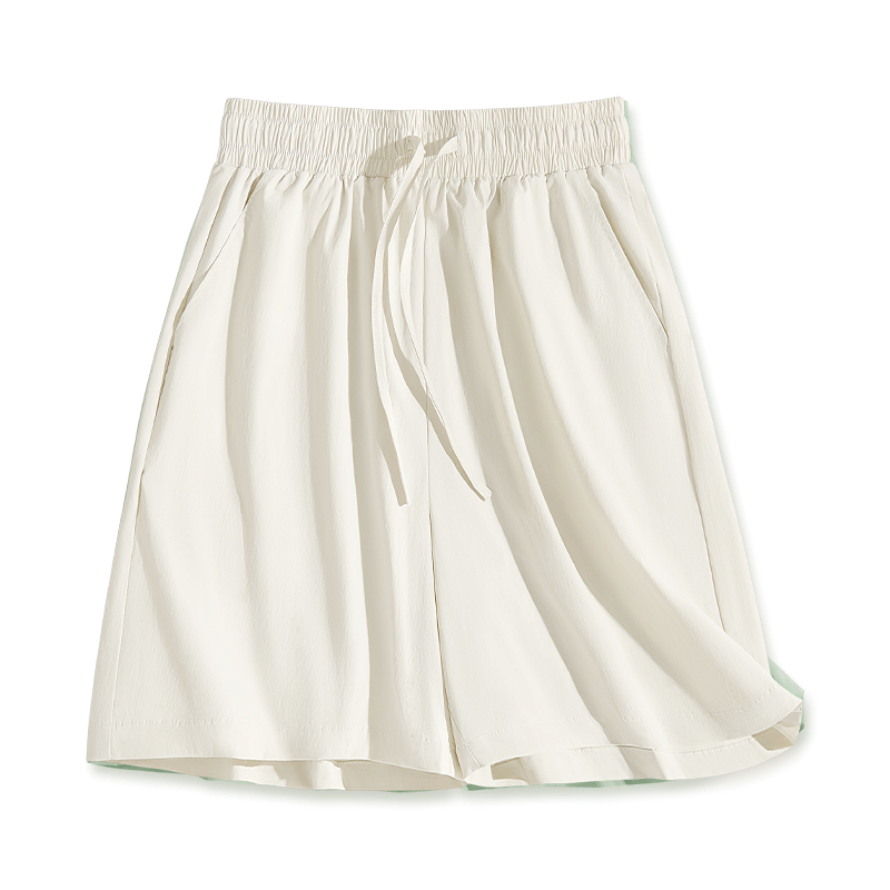 Warrior Women's Ice Silk Summer Shorts 2026 New Casual Mid-Length Plus Size Loose Thin Quick-Dry Sports Pants