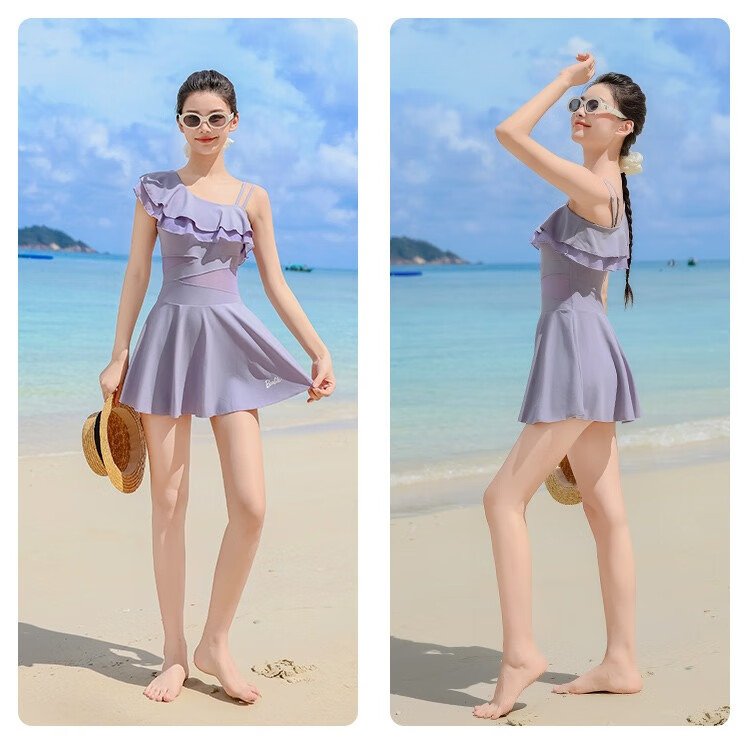 Barbie One-Piece Spaghetti Strap Swimsuit for Women, Sexy Plus Size, Slimming, Beach Vacation Surfing Swimwear 6
