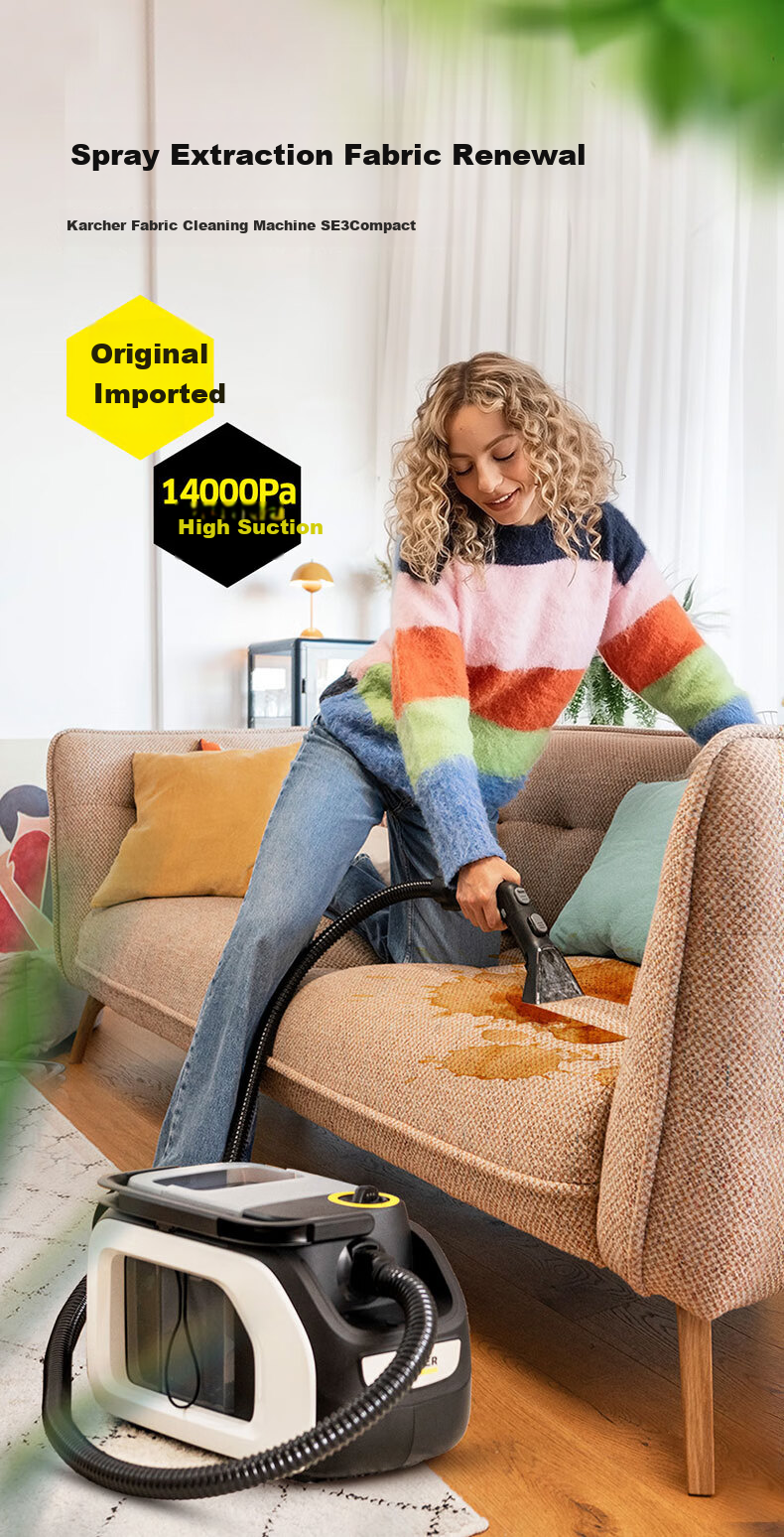 KARCHER German Fabric Sofa Cleaning Machine, All-In Suction And Spray for Home Use, Carpet Washer, Mattress Cleaner, Desktop Cleaning Machine, Original Import SE3 COMPACT 2