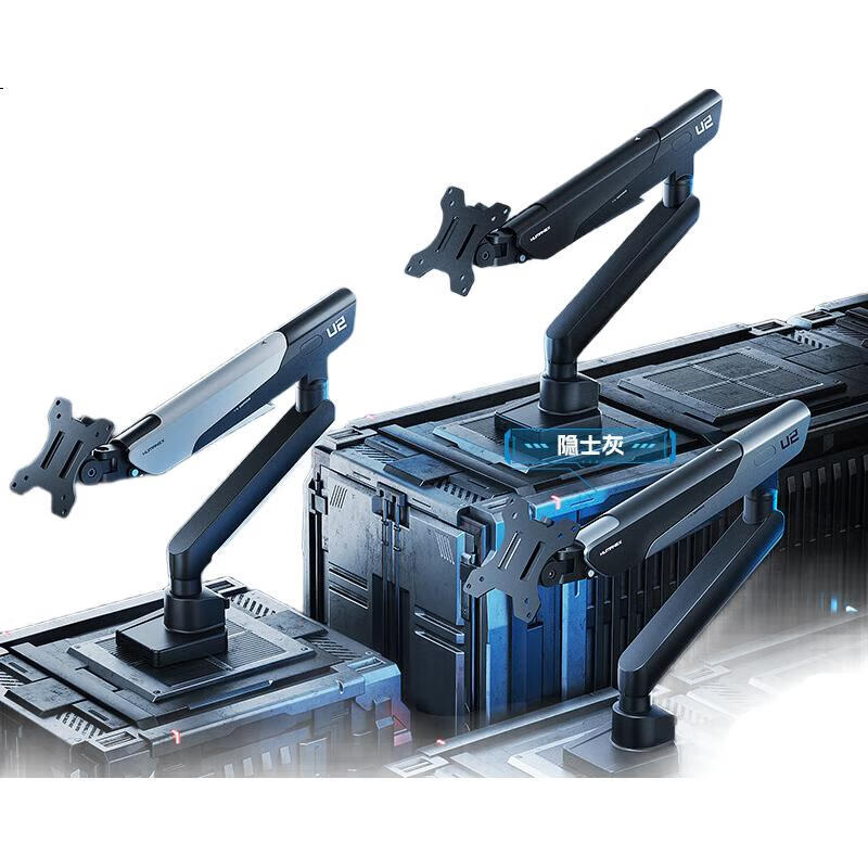 Подставка для монитора HUMANEX TX02-1BB, механическая, для изогнутых и плоских экранов 17-40 дюймов, до 12 кг, черная