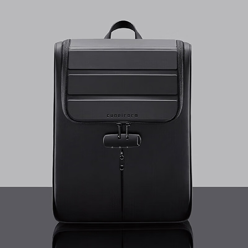 Cuneiform Backpack, Large Capacity Travel Bag, Versatile Multifunctional Schoolbag, Dull Black (Large Size)