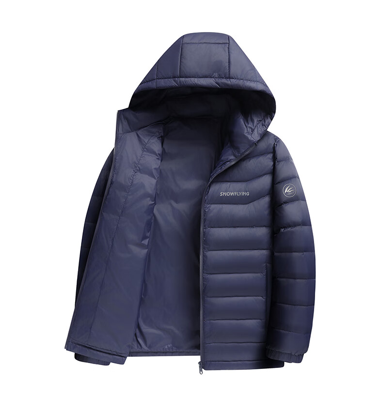 SNOWFLYING 90 Fill Lightweight Down Jacket Unisex Hooded Fashion Casual Autumn Winter Warm Couple Coat Men 6