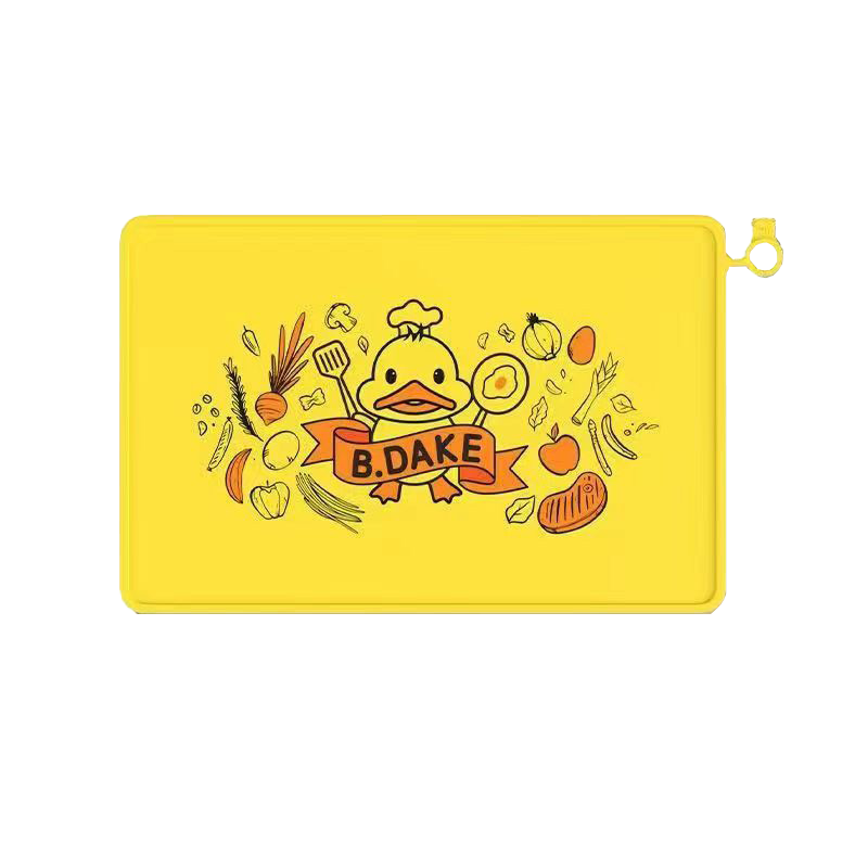 Jingxun Student Placemat, Children's Placemat, Elementary School Student Lunch Mat, Waterproof, Oil-Proof, Heat-Resistant Mat, Cute Duck Design, 40-60cm