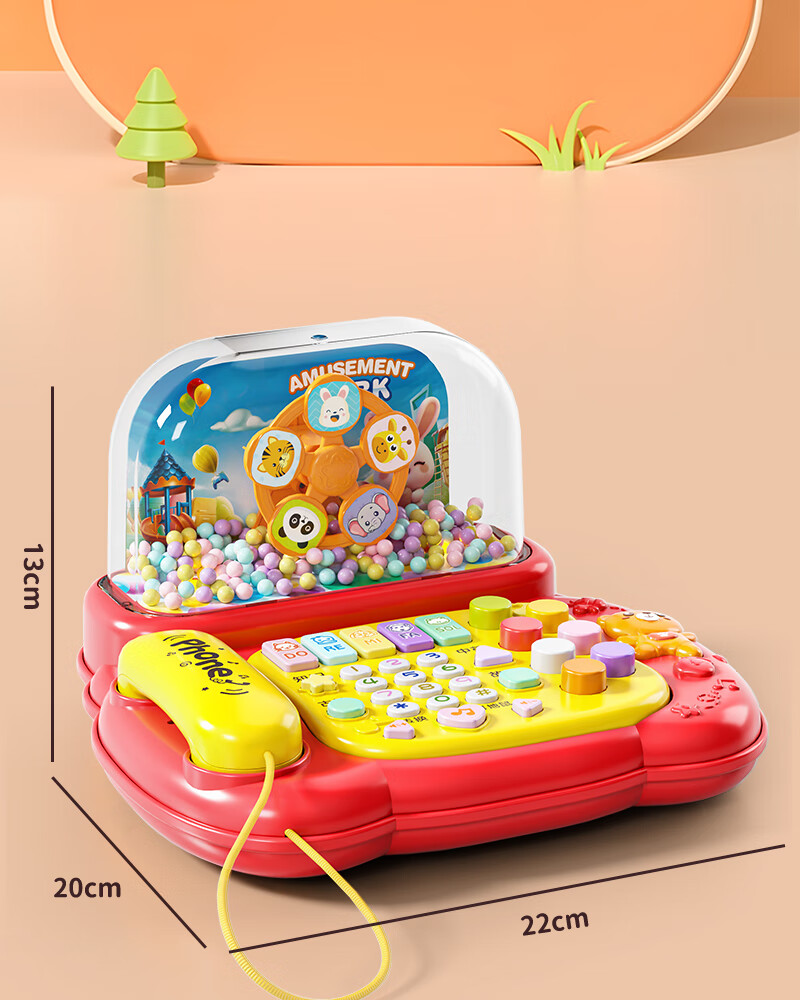 Xinge Children's Toy Telephone, 1-2 Years Old Infant Toddler Early Education, Multifunctional Realistic Landline Phone, 12 Months, for Boys And Girls 19