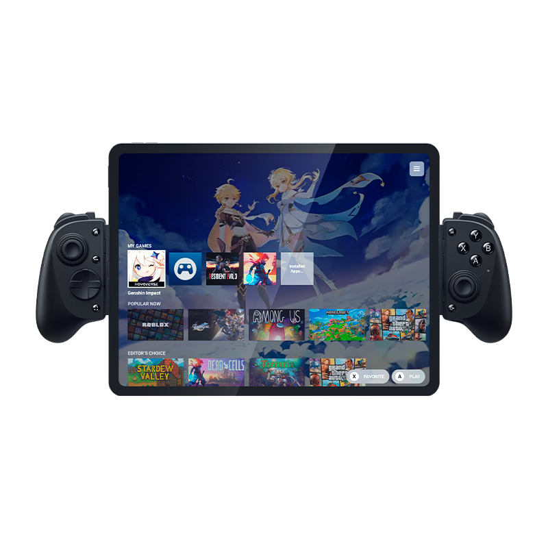 Razer V3 XL Professional Gaming Controller, Ergonomic Design, Full-Size Mobile Gaming Device, Replaceable Joystick Caps, RPG Fighting Game, Genshin Impact, Honor of Kings