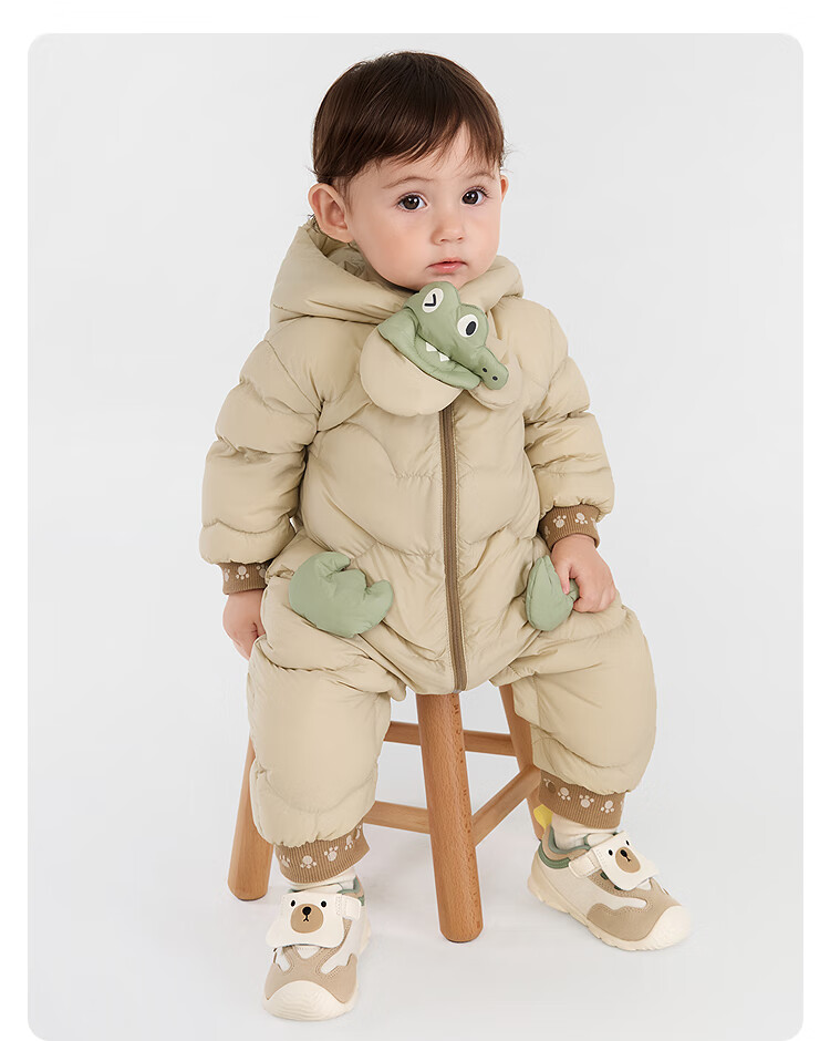BALABALA Kids Baby Down Jumpsuit Winter Outwear Fashion [Mall Same Style] 200425120202 3