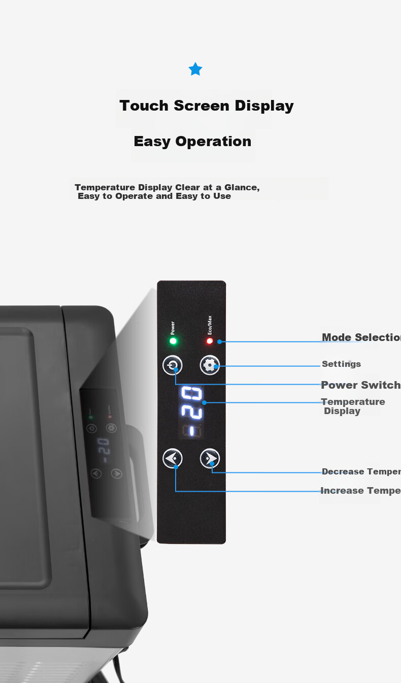 Alpicool Car Refrigerator C40, Dual-Use for Car And Home, Compressor-Freezing And Refrigeration, Mini Quick-Freeze Fridge for Dormitory And Office 5
