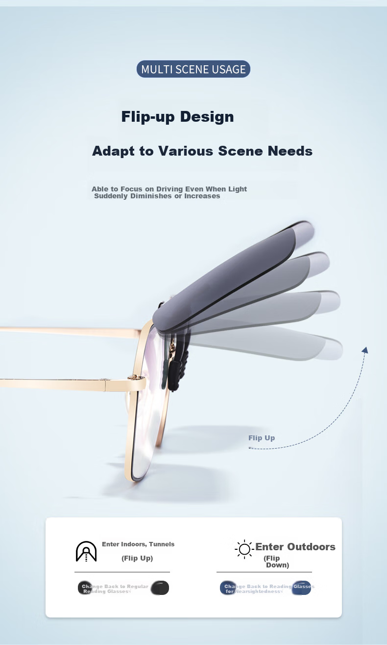 EYEPLAY Polarized Clip-On Sunglasses for Men And Women, Myopia Glasses for Drivers JP1316A-C08 1