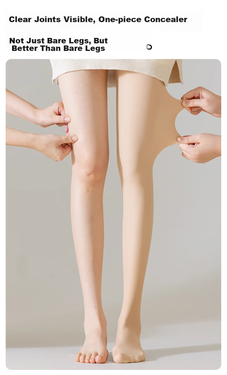 MiiOW Women's Stockings, Anti-Snagging, Non-Slip, Thin, Bare Leg Effect, Anti-Slip Pantyhose, Black, 2-Pack 7
