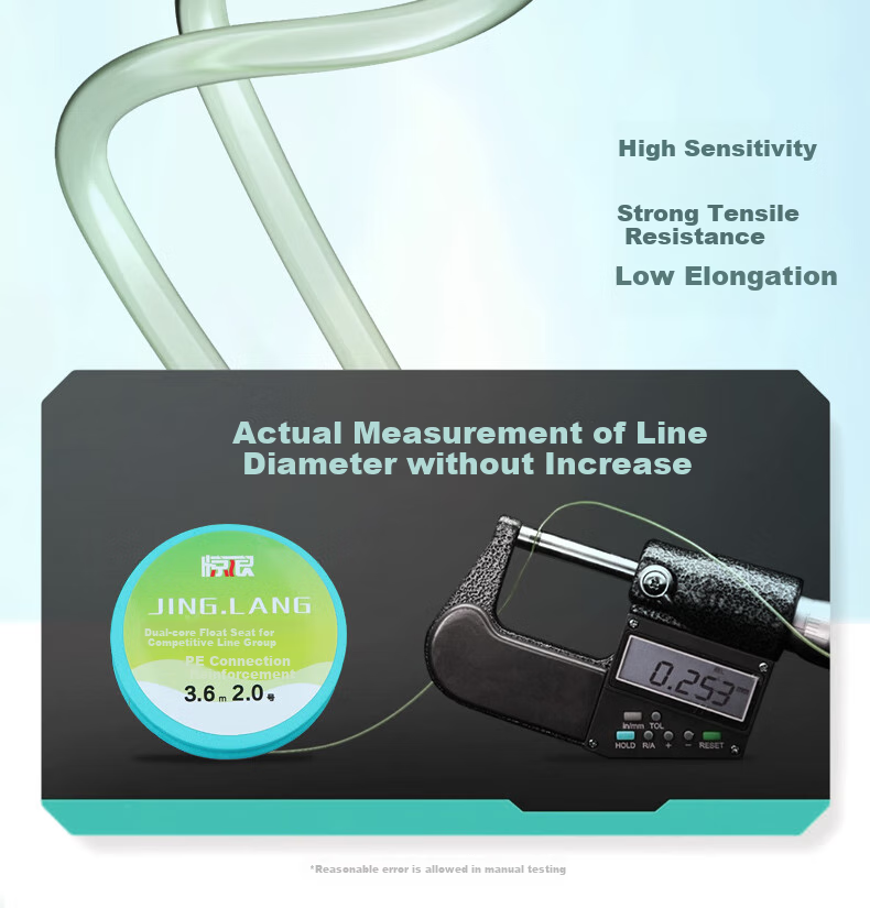 Jinglang 3.9-Meter No. 1.2 Three-Section Finished Main Line Set, Nylon Main Fishing Line, Pre-Tied Fishing Line Kit for Platform Fishing, Fishing Tackle 7
