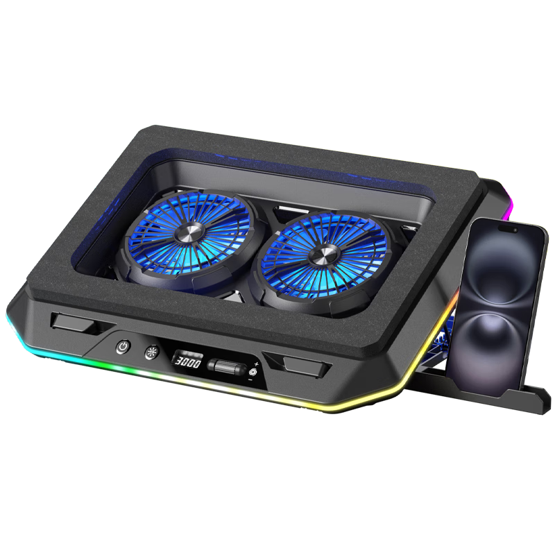 NVV Laptop Cooling Pad, Pressure Wind Cooling, Temperature Control And Noise Reduction, Gaming Laptop Stand, Suitable for Mechanical Revolution, Alienware, Lenovo Legion, ASUS ROG NF-13