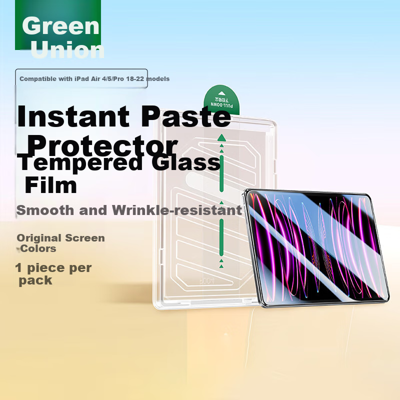 UGREEN Tempered Glass Screen Protector for IPad Air5, Compatible with Dust-Free Chamber Pro2022/air4 Film, 10.9/11 Inch 2021/20/18 Models, Full Screen HD Protective Film for Apple Tablets