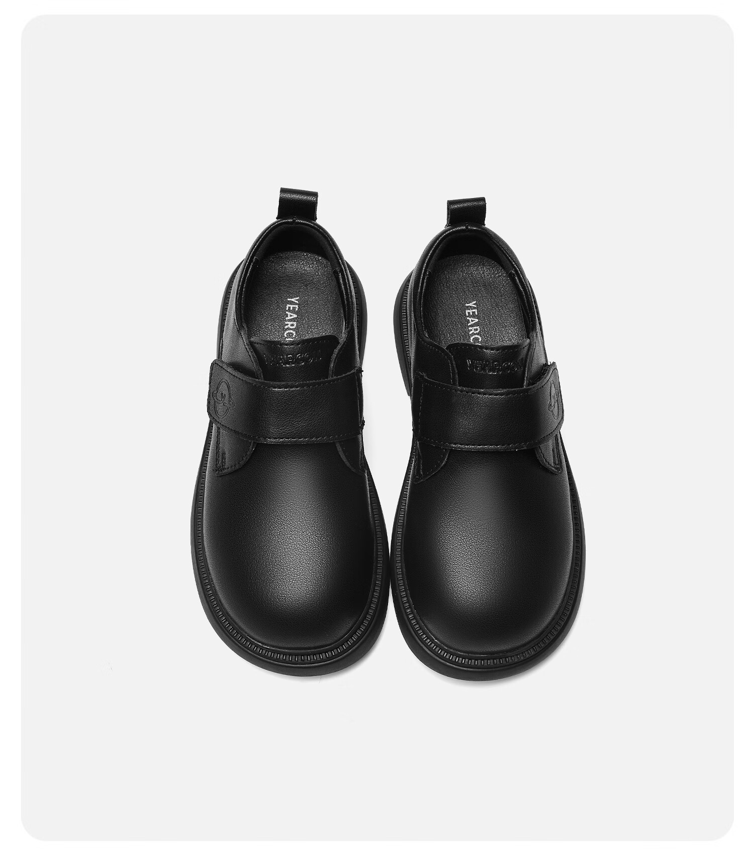 Eierkang Black Leather Shoes Essential Boys' School Shoes Campus Performance Leather Shoes Casual Little Gentleman Ceremony Shoes Black Size 37 4